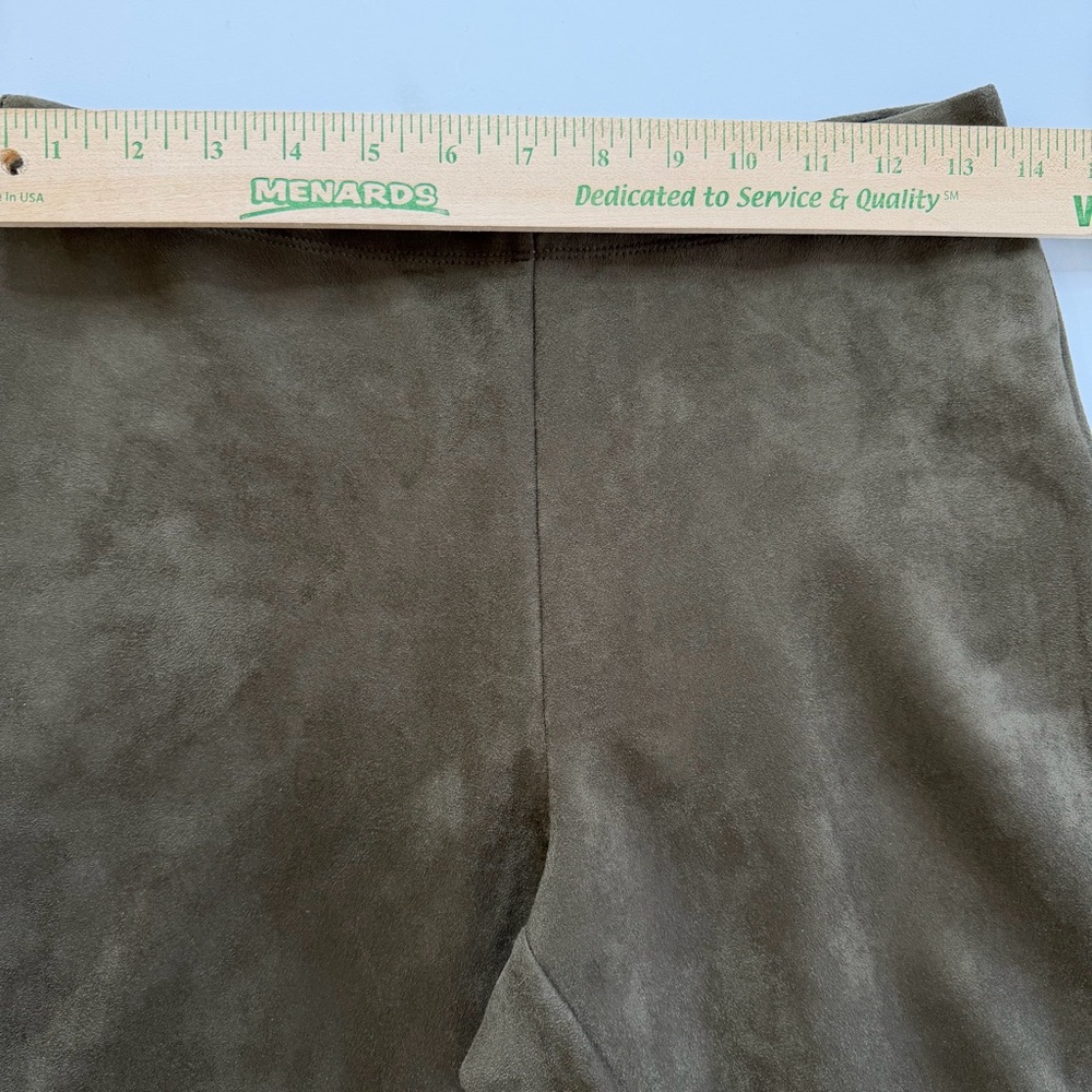 Catherine Malandrino Sage Green Faux Leather Pull On Pants Size S - Picture 8 of 12